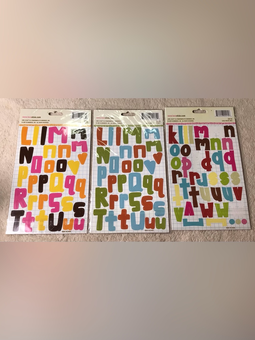 Multicolor Foam Alphabet Sticker Sheets - Assorted Bright Letters - Picture 2 of 2